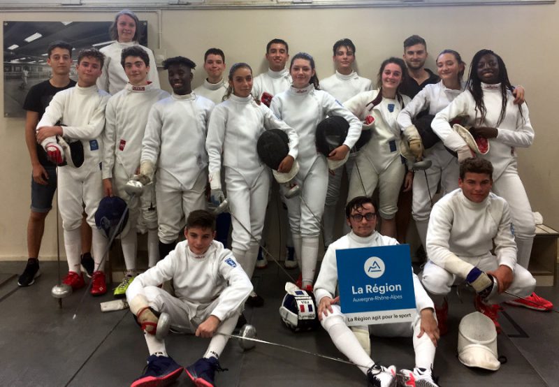 Photo groupe CREFED épée de Lyon, Saison 2018-19