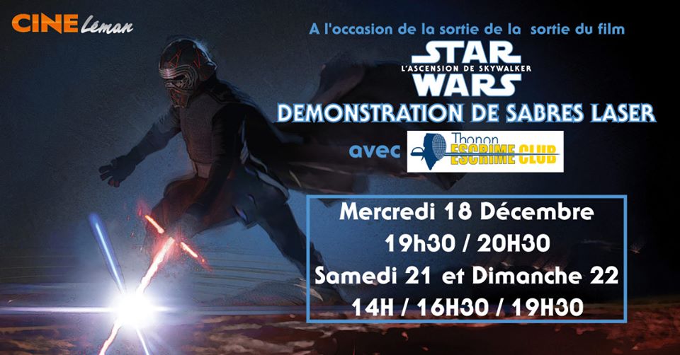 Décembre 2019 : Star Wars fait briller les sabres laser !
