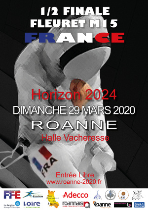 [Annulé]  H2024 demi-finale fleuret M15 à ROANNE