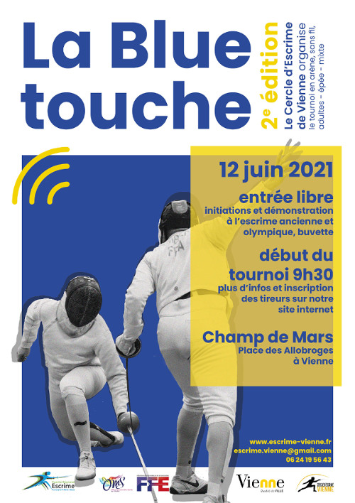 « Blue touche », épée adultes en plein air