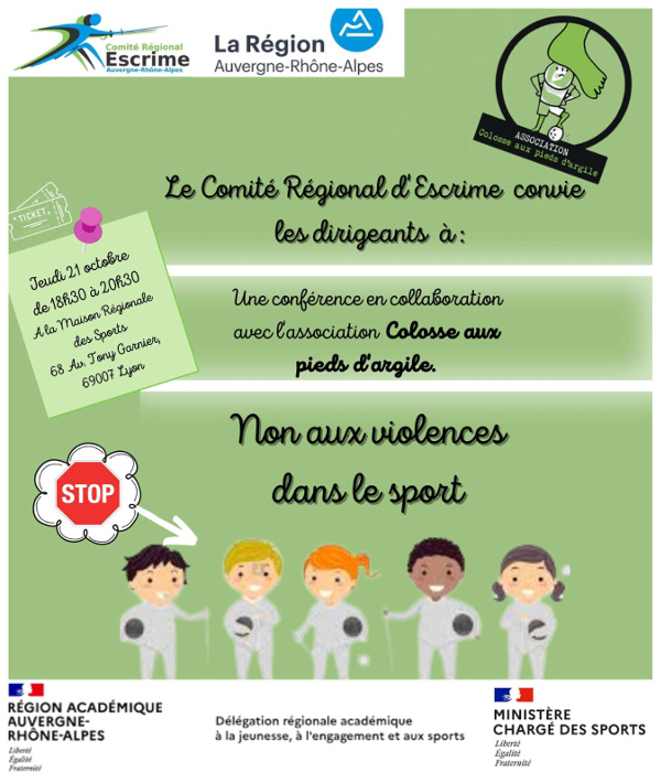 Non aux violences dans le sport