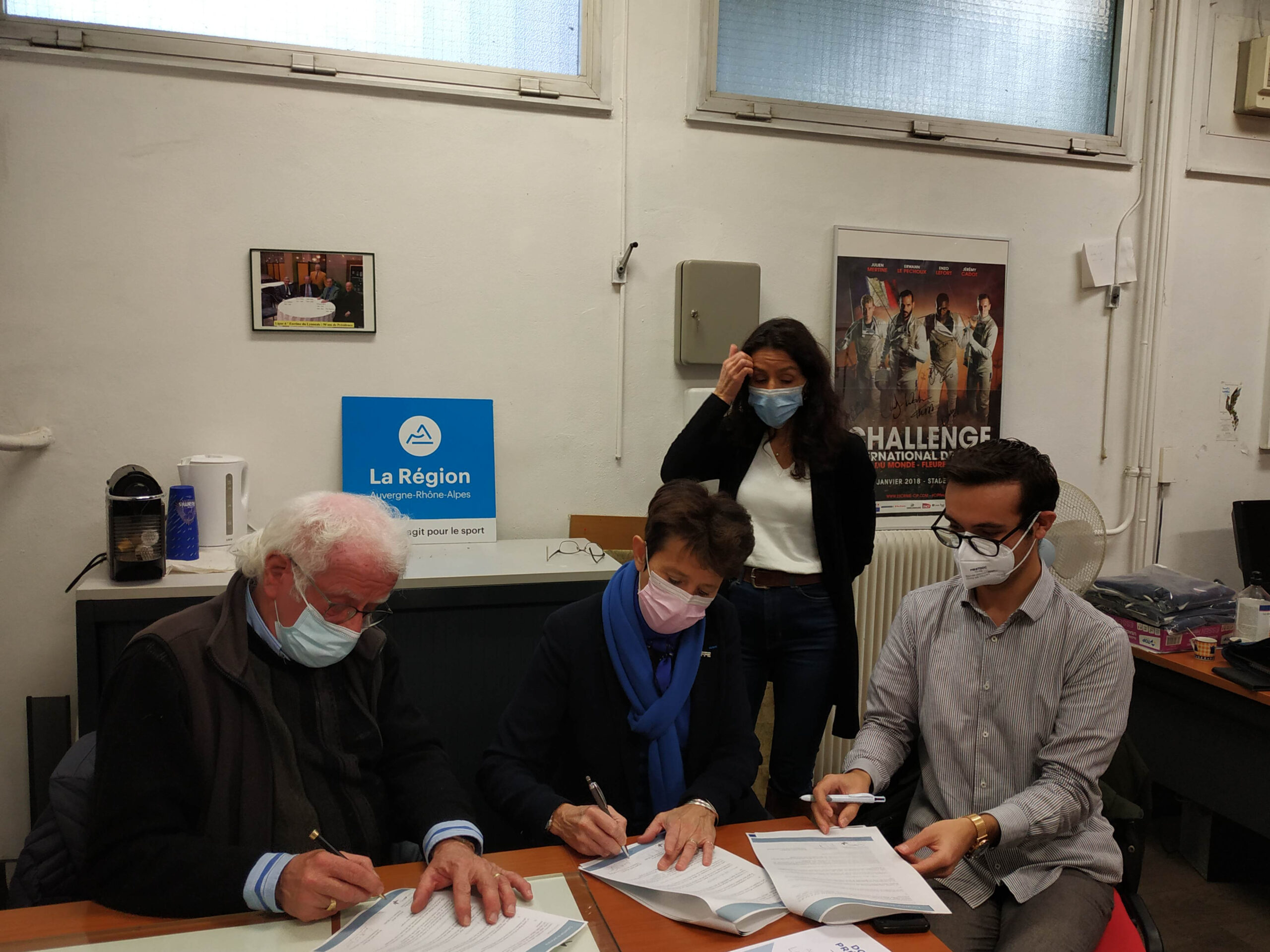 Signature de la convention avec l’association Les Papillons.