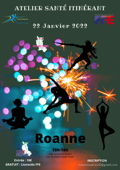 Affiche Atelier Santé Itinérant Roanne, 22 janvier 2022