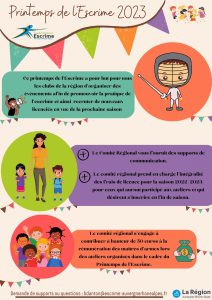 Affiche Printemps de l'escrime 2023