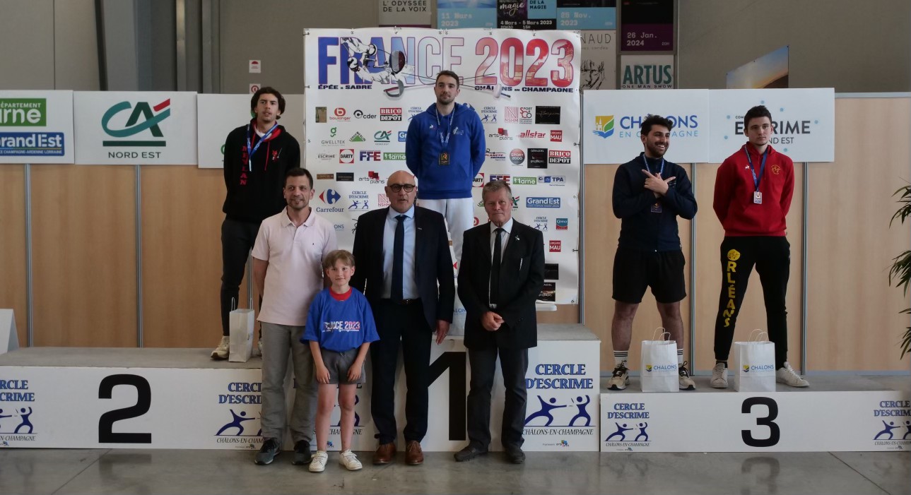 Podiums AuRA Championnats de France de sabre 2023