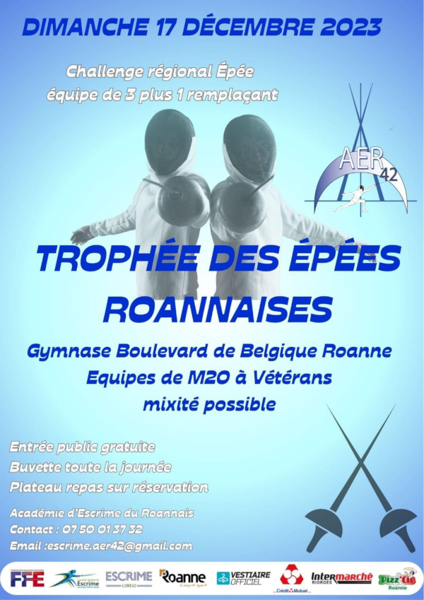 Trophée des épées roannaises – épée adultes