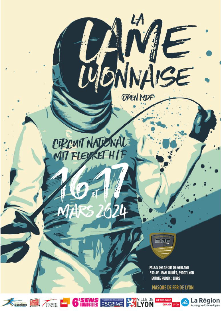 EN fleuret M17 Lyon 2024 affiche