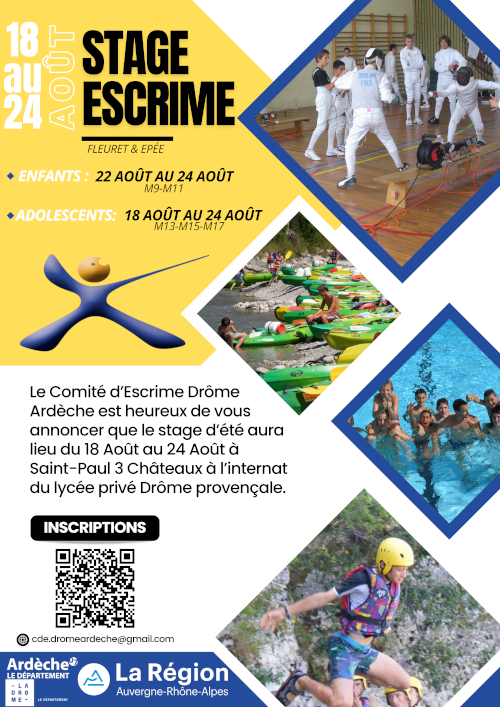 Stage fleuret épée M9 M11