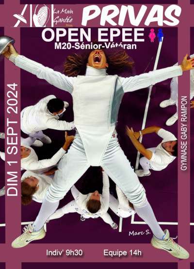 Regroupement épée adultes Open